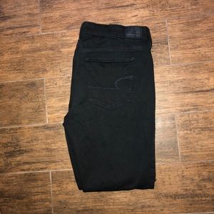 American Eagle Ripped Black Jegging